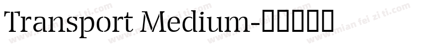 Transport Medium字体转换